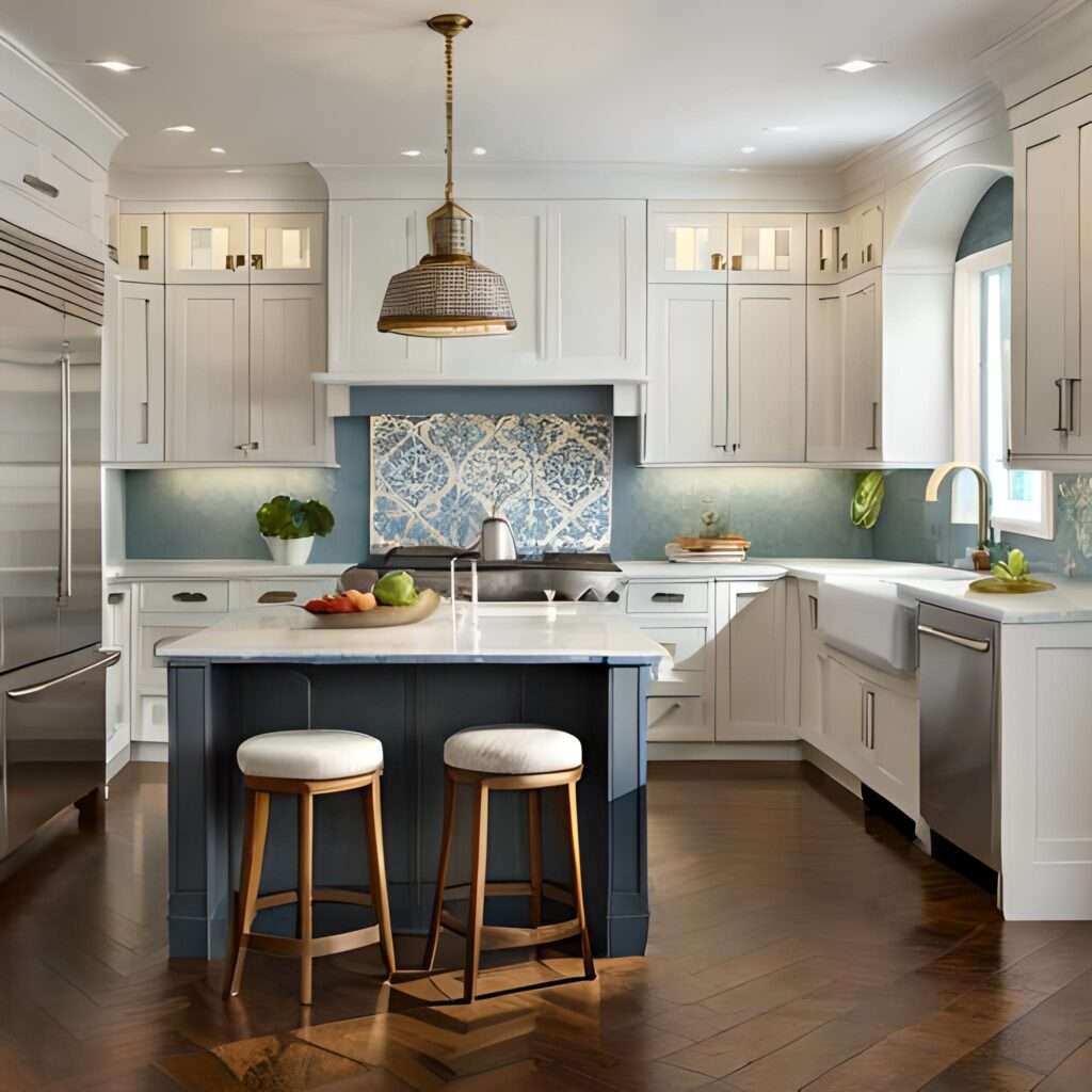 Backsplash Ideas for White Cabinets and Granite Countertops