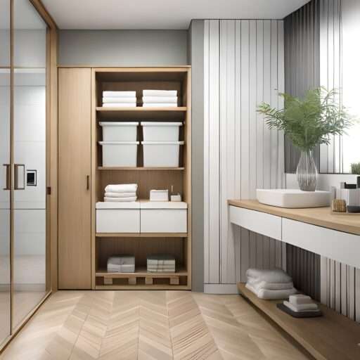 bathroom shelves
