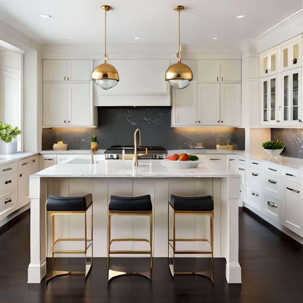 Backsplash Ideas for White Cabinets and Granite Countertops