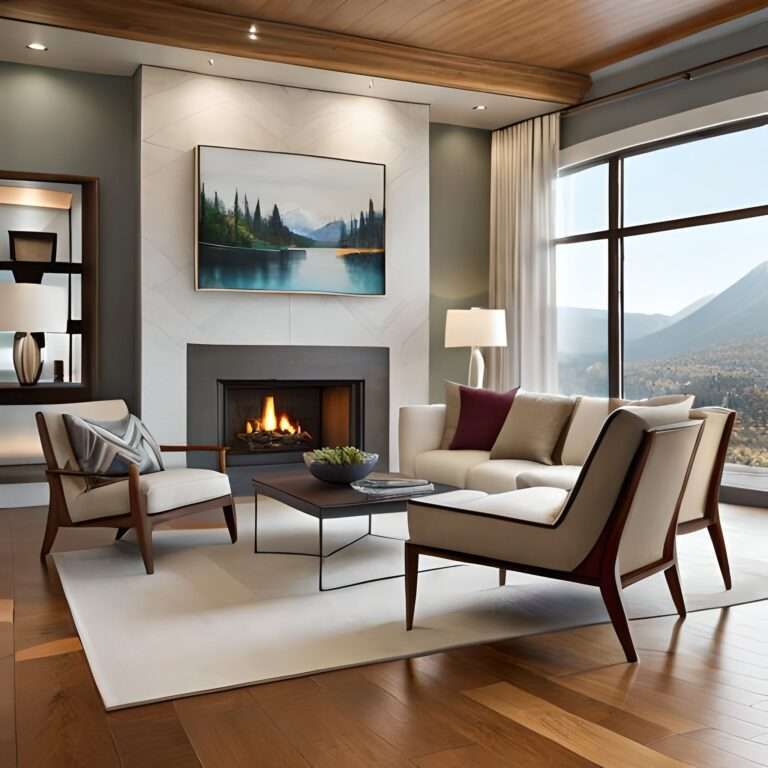 Awkward Living Room Layout with Fireplace