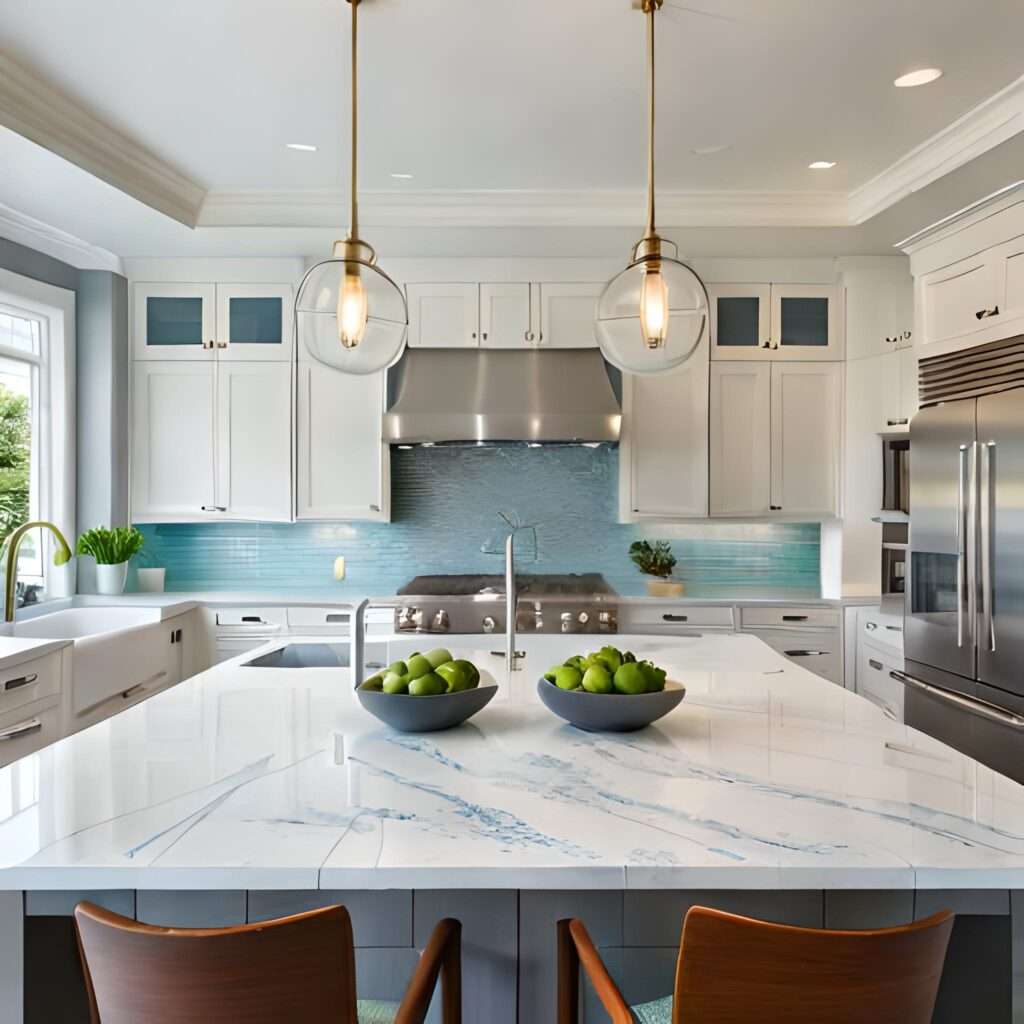 Backsplash Ideas for White Cabinets and Granite Countertops