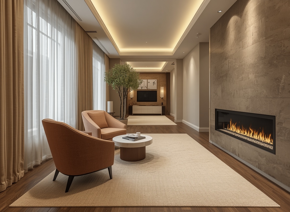 awkward living room layout with a fireplace