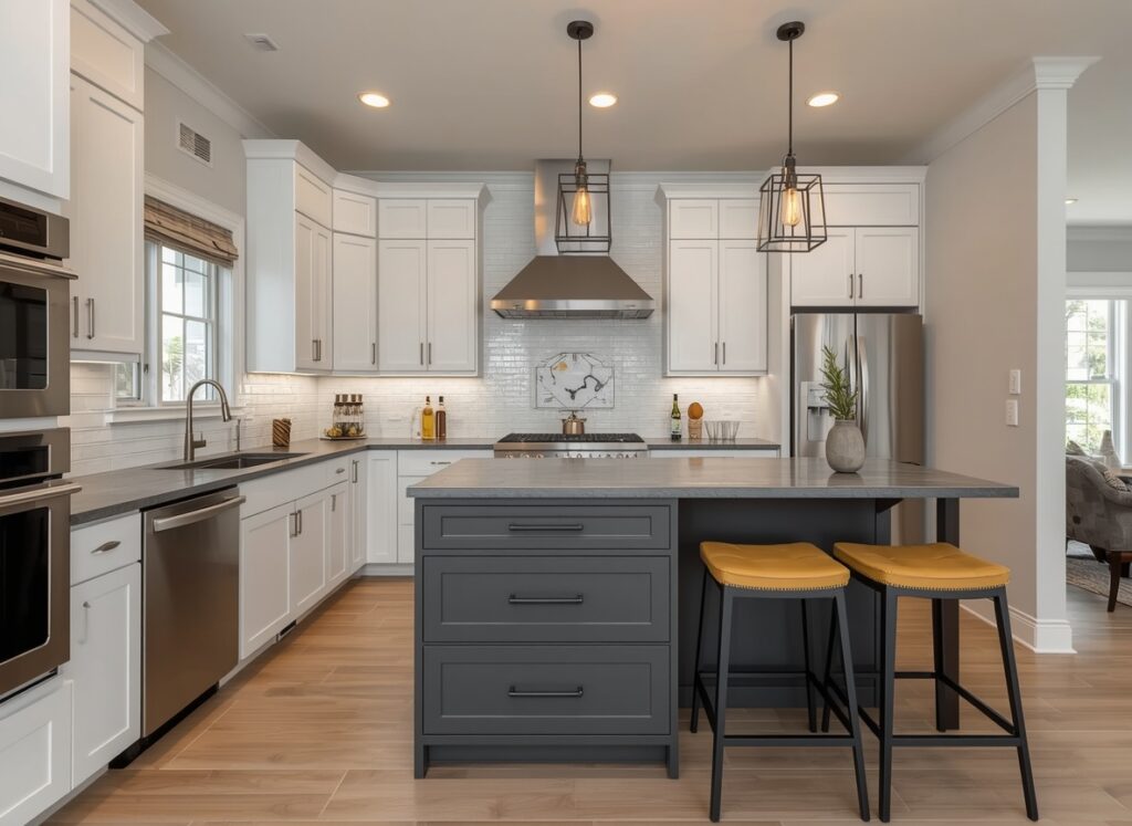 kitchen island with seating