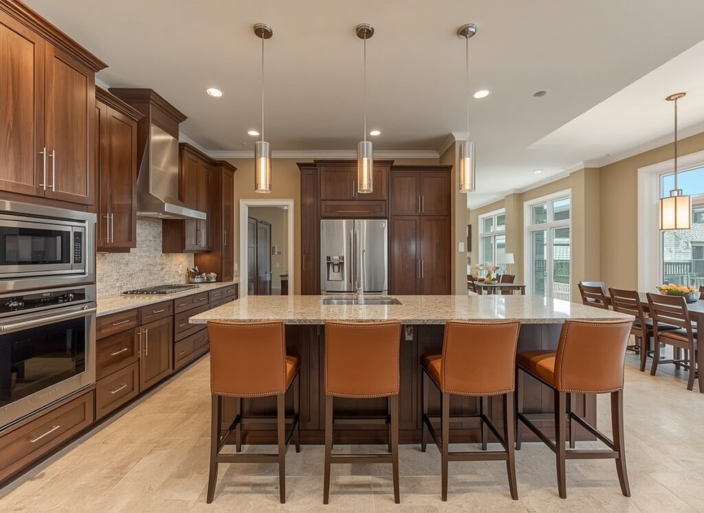 kitchen island with seating