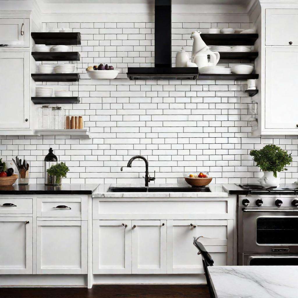 45 Excellent ideas for black and white kitchen decor