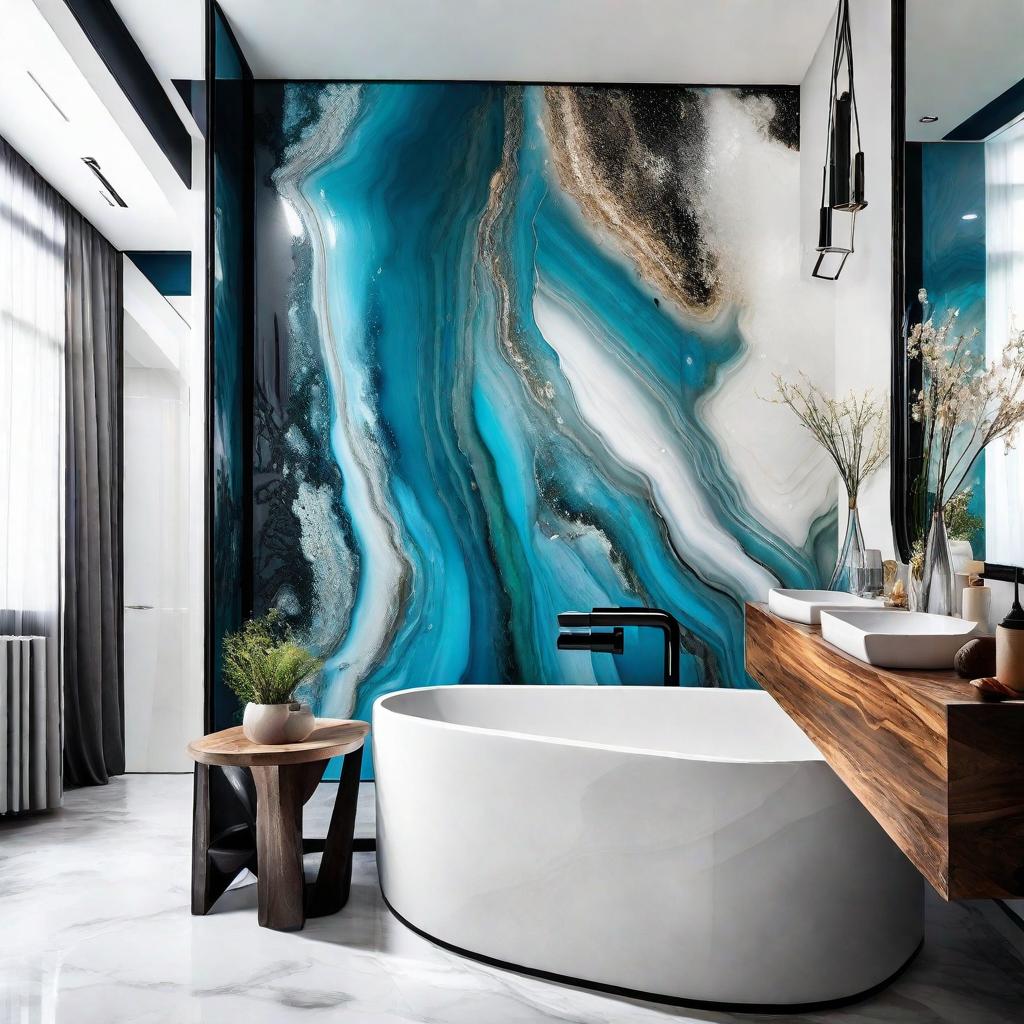 Master Bathroom Accent Walls