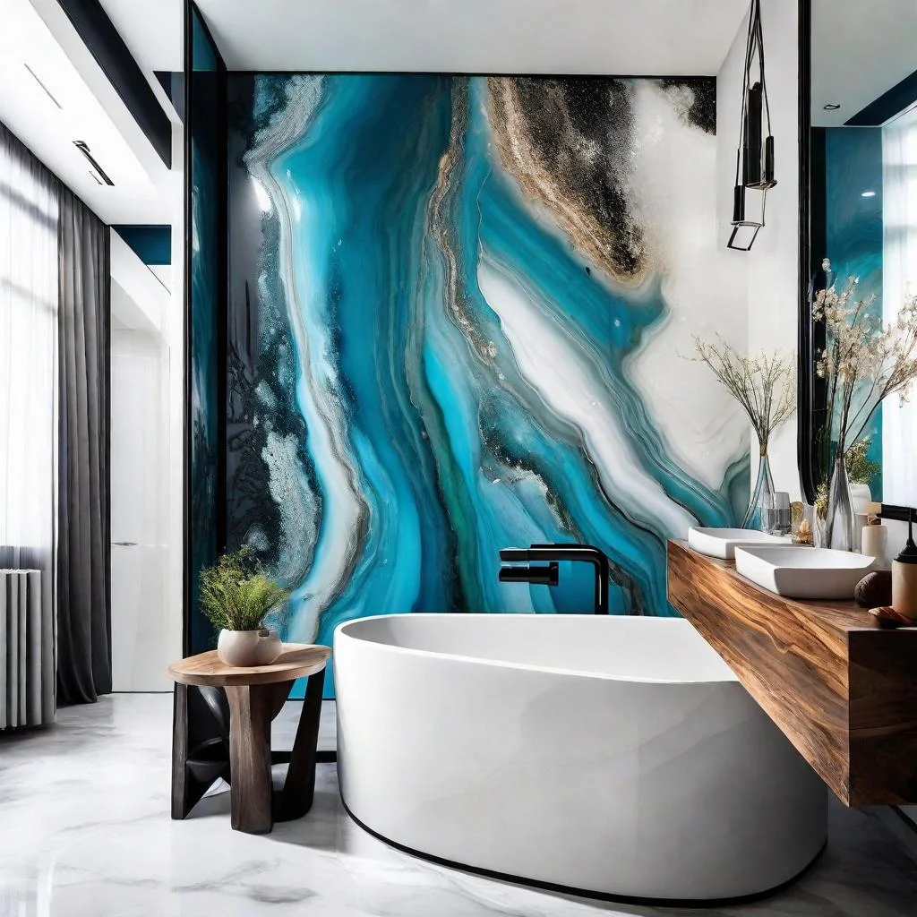 Master Bathroom Accent Walls