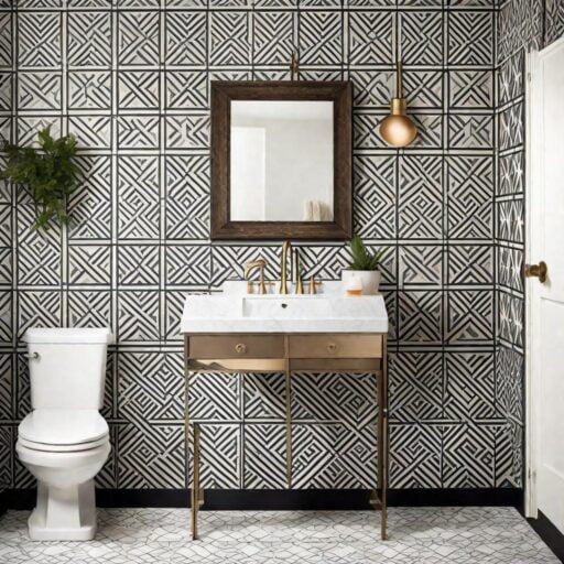 Master Bathroom Accent Walls