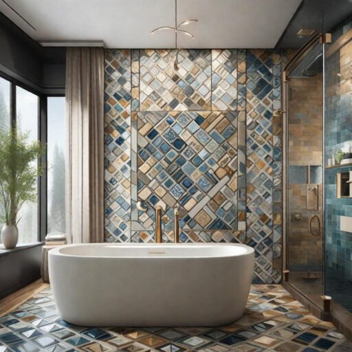 Master Bathroom Accent Walls
