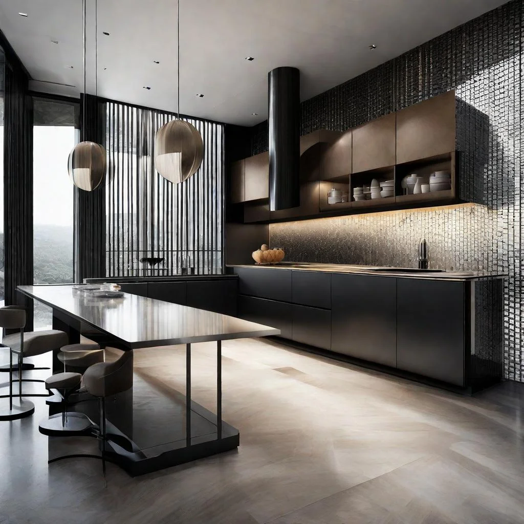 open concept kitchen layout for luxury moderen kitchen design