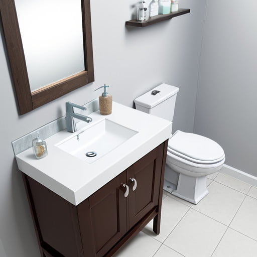 Small Bathroom Vanity with Sink