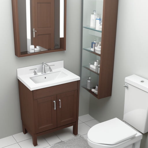 Small Bathroom Vanity with Sink