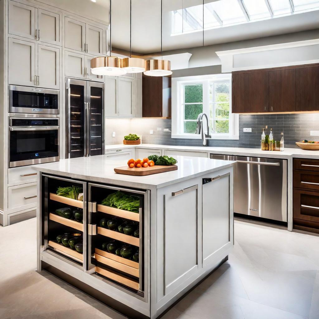 smart technology in luxury modern kitchen