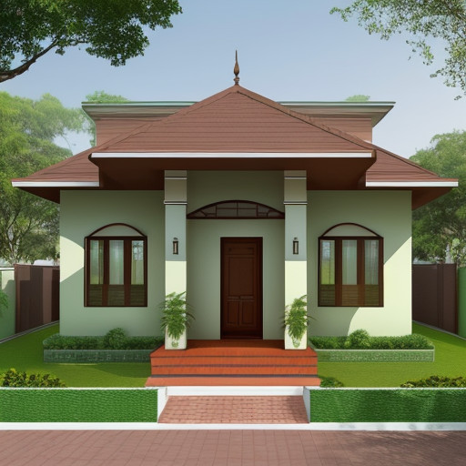 Forest-Green-Beauty Small Indian House Colour Combination Outside