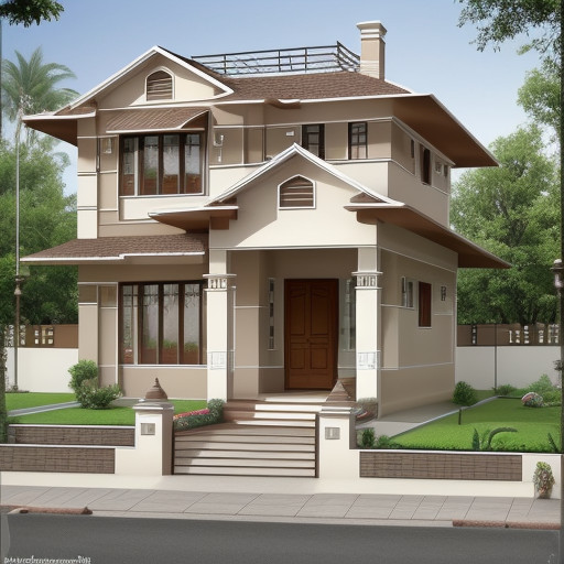 Gentle-Taupe-Tranquility Small Indian House Colour Combination Outside