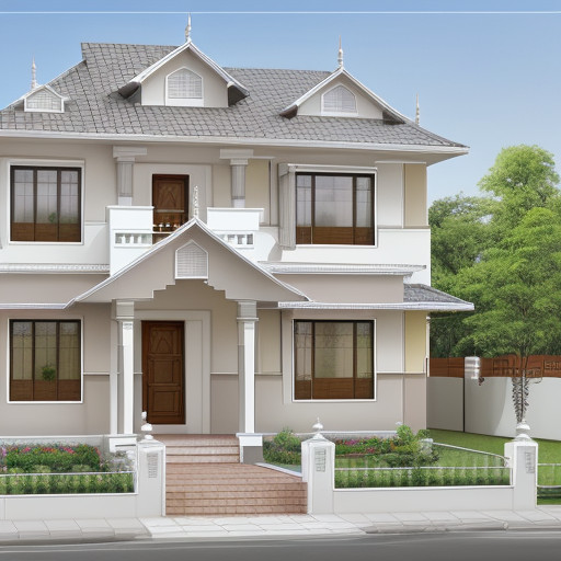 Soft Gray Serenity Small Indian House Colour Combination Outside