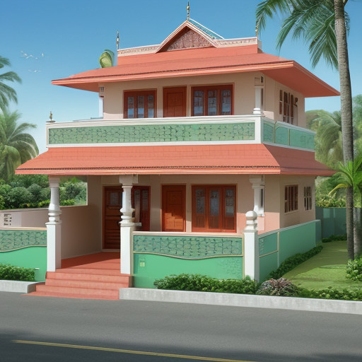 Tropical-Harmony-Retreat Small Indian House Colour Combination Outside