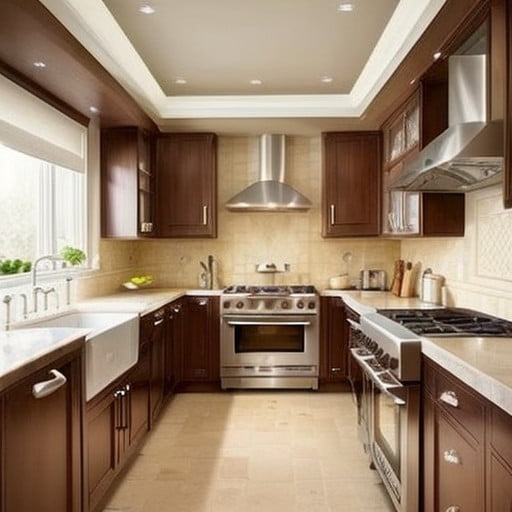 Simple Small Kitchen Ceiling Design