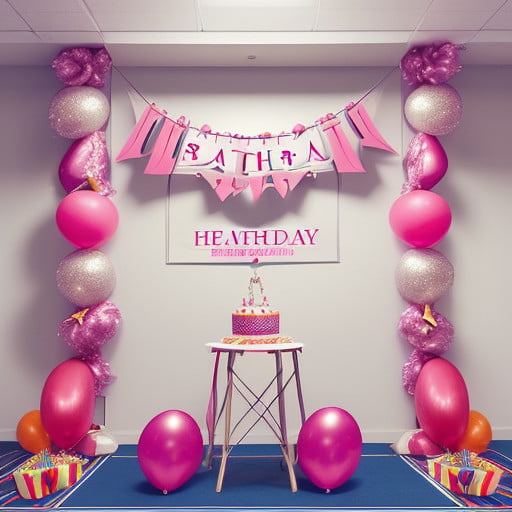 Elevate the birthday celebration with a personalized touch by creating a banner displaying the name of the birthday person.