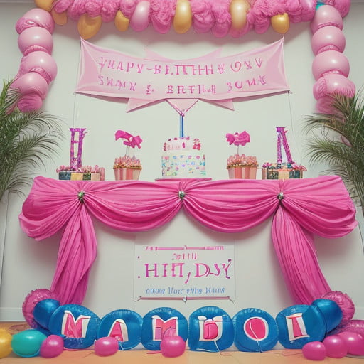 Simple Birthday Decoration for the Wall at Home