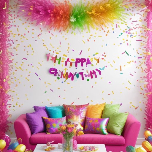 Simple Birthday Decoration for the Wall at Home