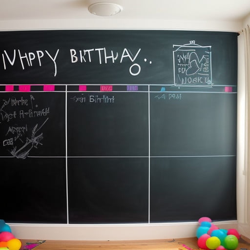 Simple Birthday Decoration for the Wall at Home