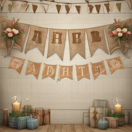 Simple Birthday Decoration for the Wall at Home