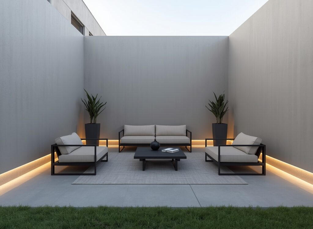 Rectangle Patio Layout Ideas