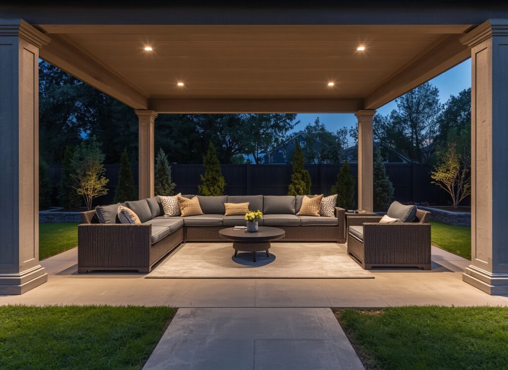 Rectangle Patio Layout Ideas
