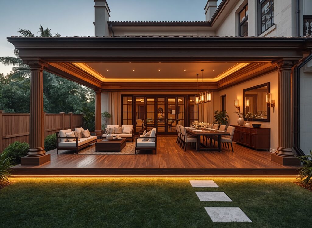 Rectangle Patio Layout Ideas