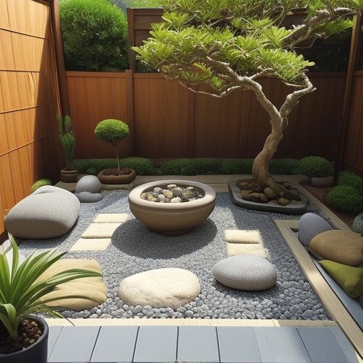 zen meditation retreat rectangle patio layout ideas