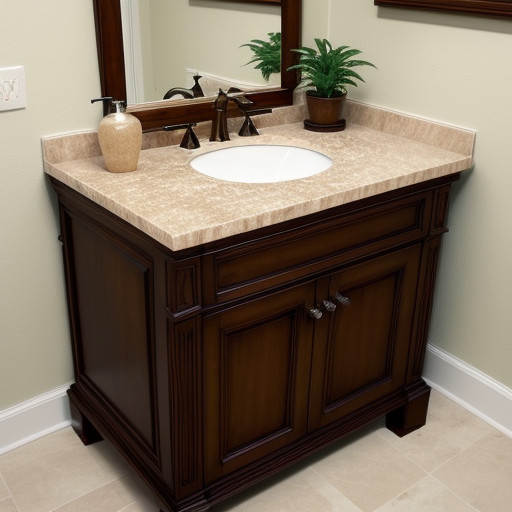 Natural Materials and Plants in Bathroom