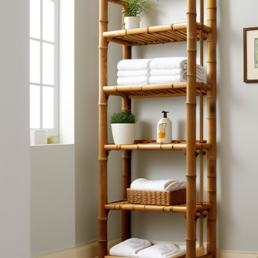 Natural Materials and Plants in Bathroom