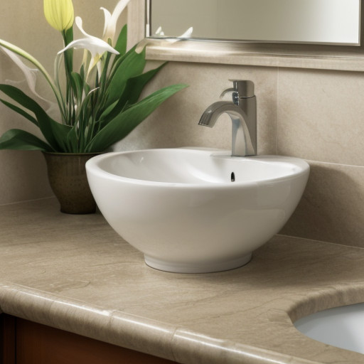 Natural Materials and Plants in Bathroom