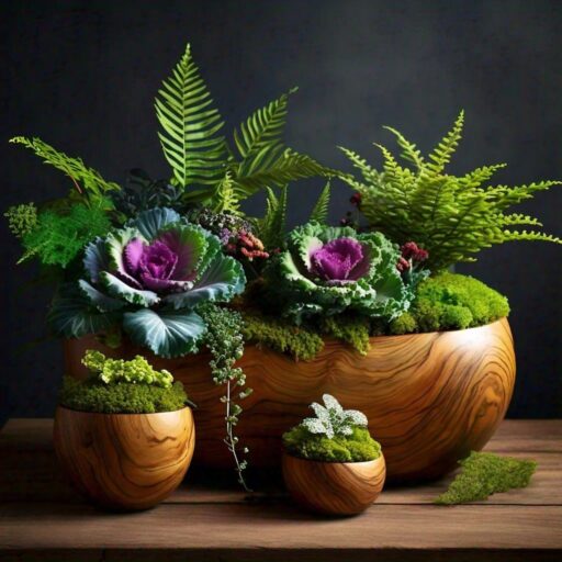 fall gift planters with dale sticks ideas