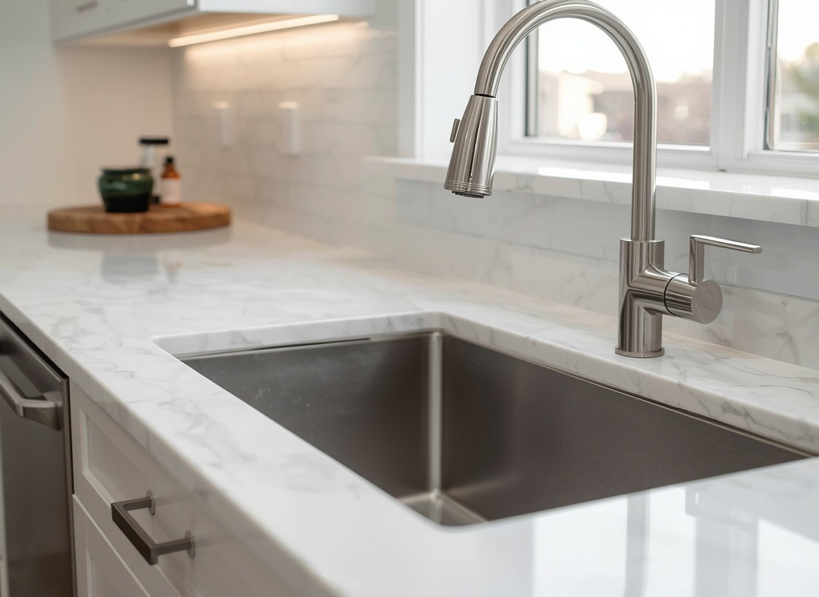 25 Affordable Home Interior Design Ideas on a Low Budget 17 Dark local granite stone kitchen countertop slab - low cost kitchen interior design solutions