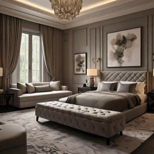 Master Bedroom with Separate Sitting Area