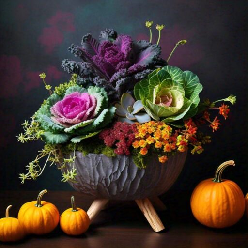 fall gift planters with dale sticks ideas