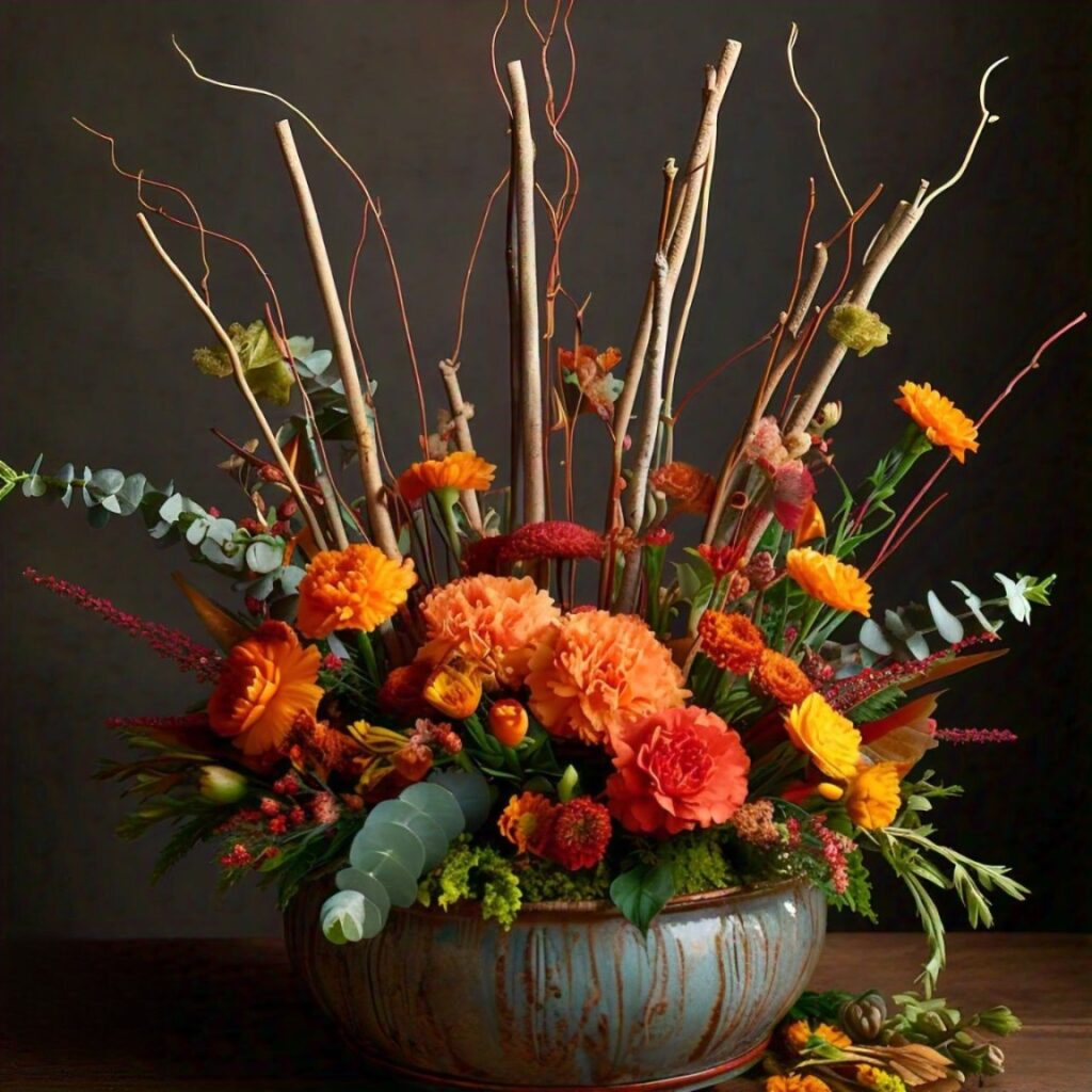 Fall Gift Planter with Dale Sticks Ideas
