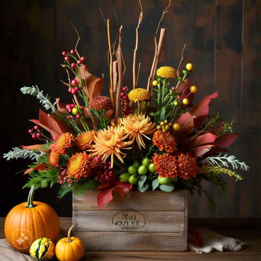 Fall Gift Planter with Dale Sticks Ideas