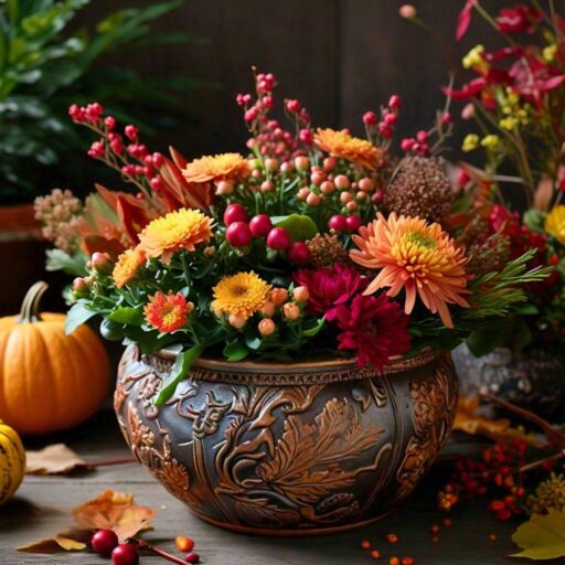 fall gift planters