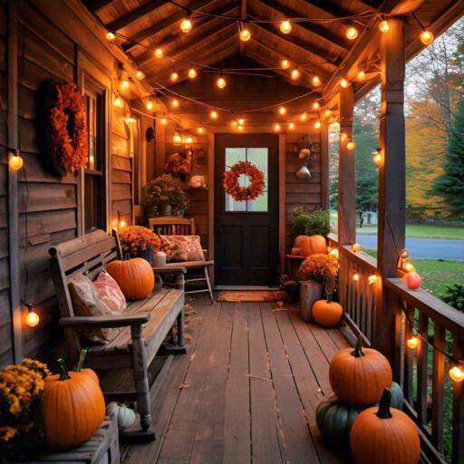 Decorate Your Outside Porch Woodland Fall Style