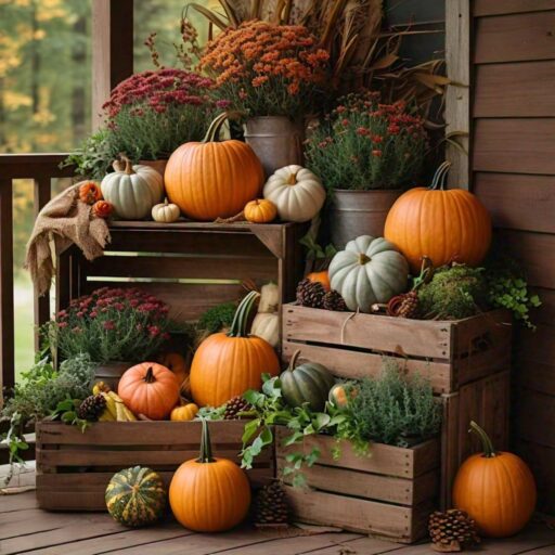 How to Decorate Your Outside Porch Woodland Fall Style
