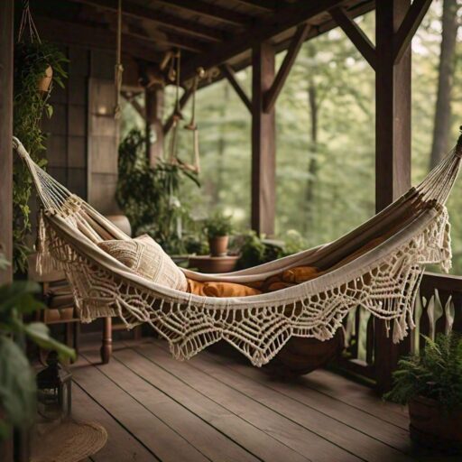Macrame Hammock for Relaxation Spot