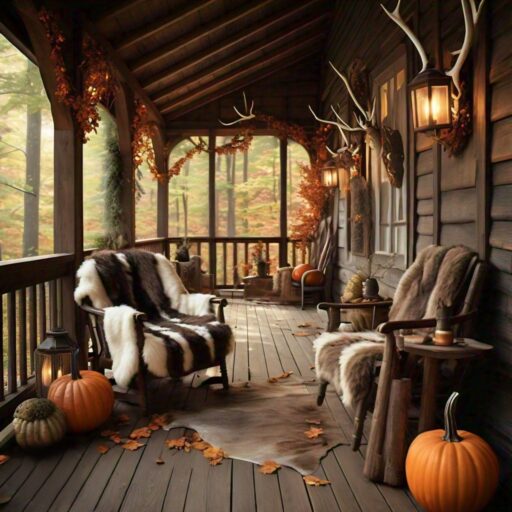 How to Decorate Your Outside Porch Woodland Fall Style