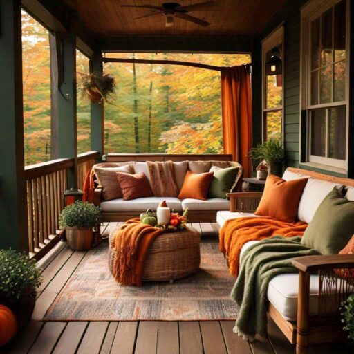 Decorate Your Outside Porch Woodland Fall Style