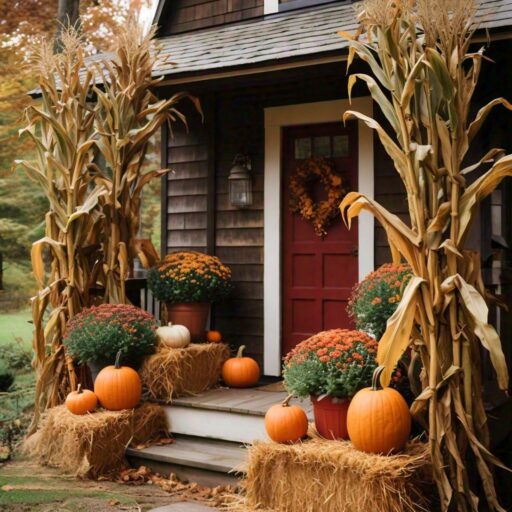 How to Decorate Your Outside Porch Woodland Fall Style