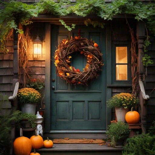 Decorate Your Outside Porch Woodland Fall Style
