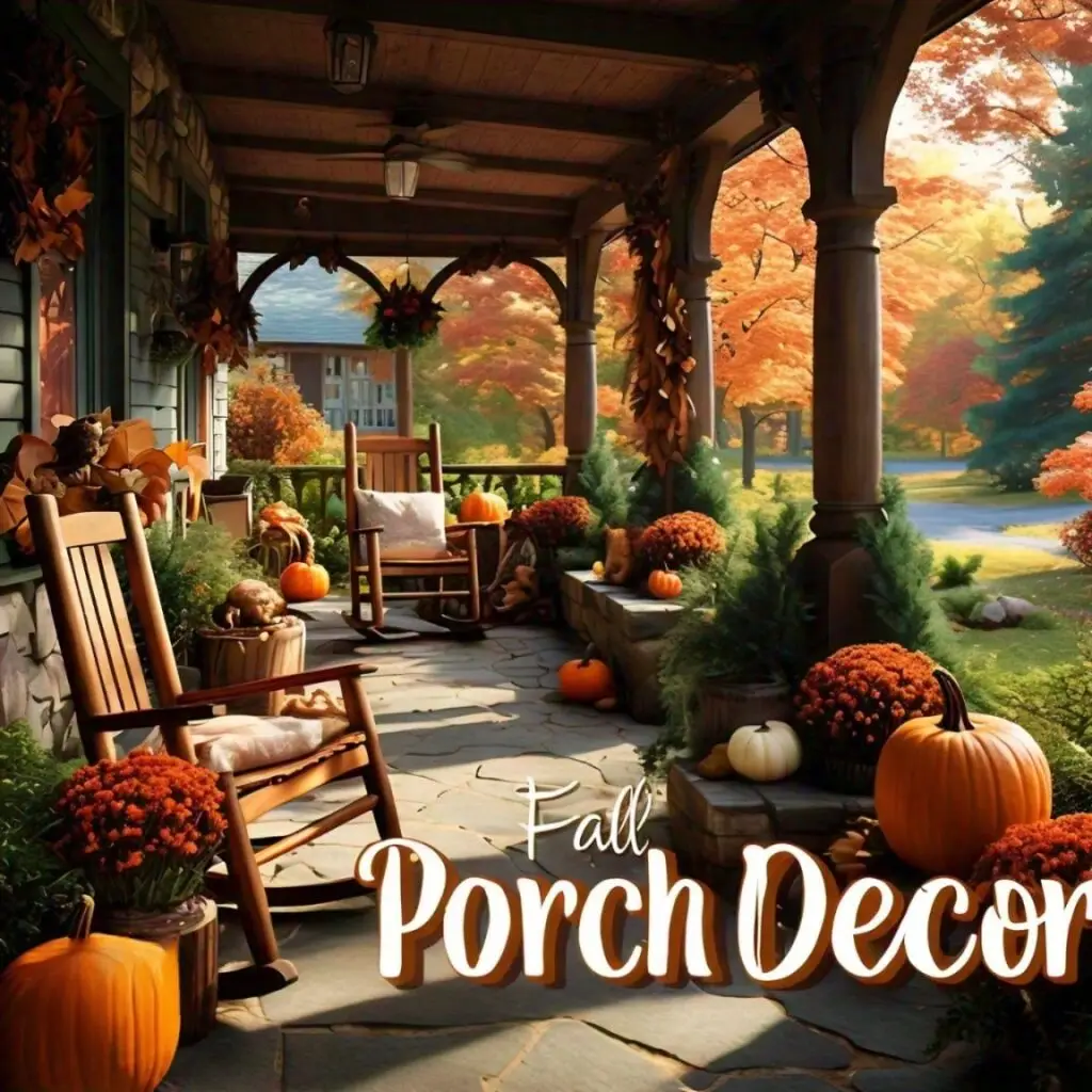 How to Decorate Your Outside Porch Woodland Fall Style