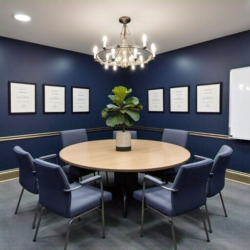 Professional Conference Room Meeting Area
